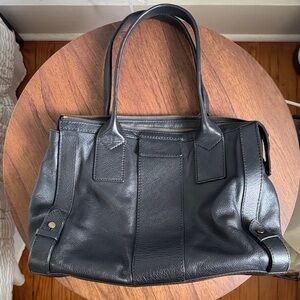 Fossil Black Leather Shoulder Bag
